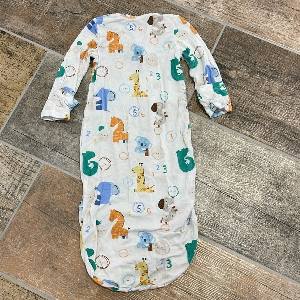 Angel Dear Multicolor Baby Onesie Sleep Outfit Size 0-3 months Viscose Bamboo
